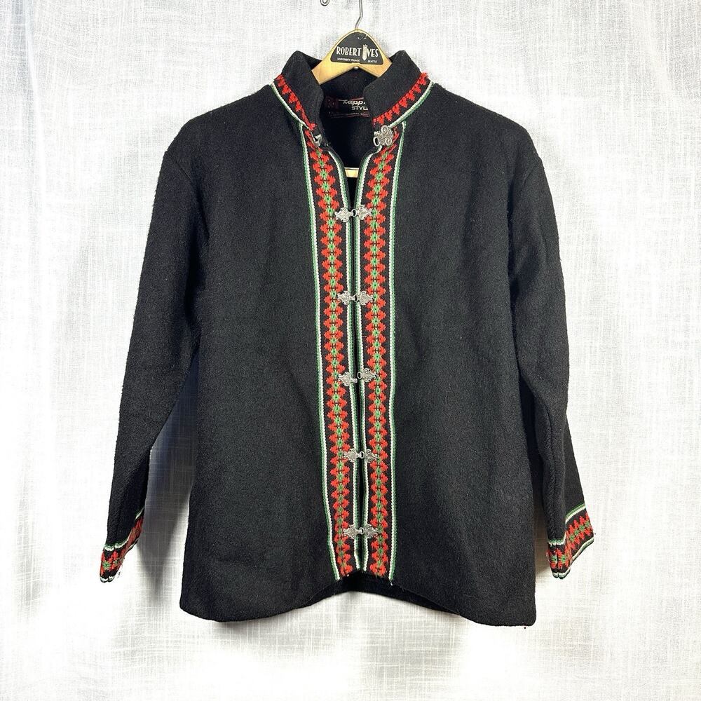 Vintage Wapp 100% Wool Norwegian OA DEVOLOS Sweater With Berlin Patch